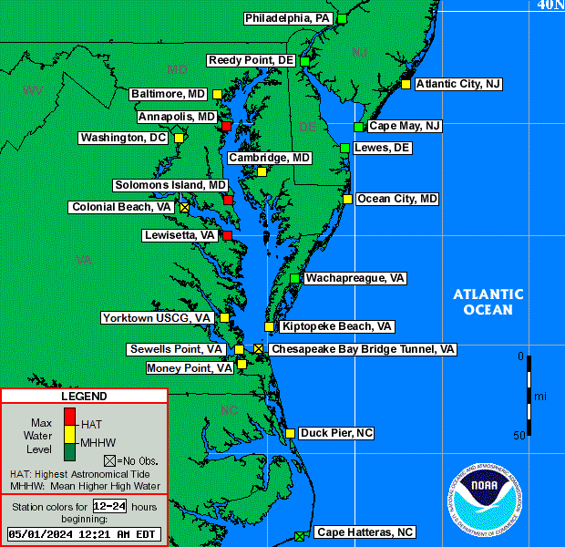 Mid-Atlantic Status Map