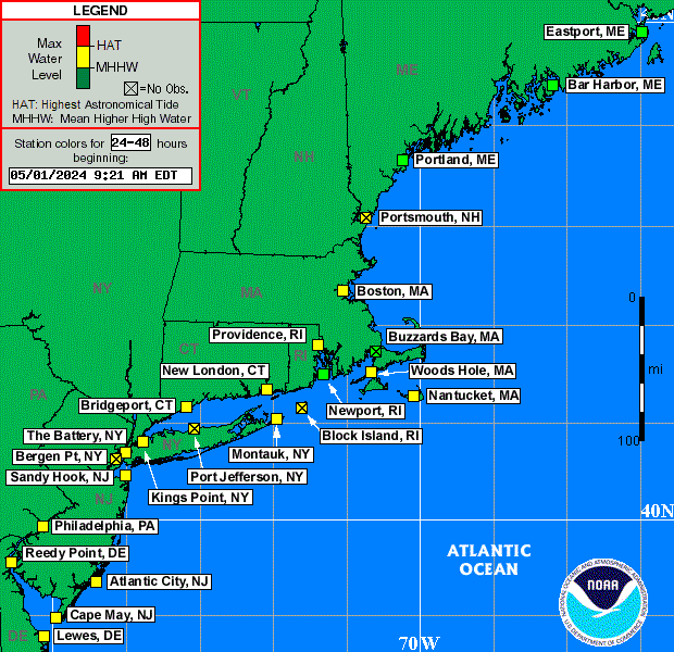 Northeast Status Map