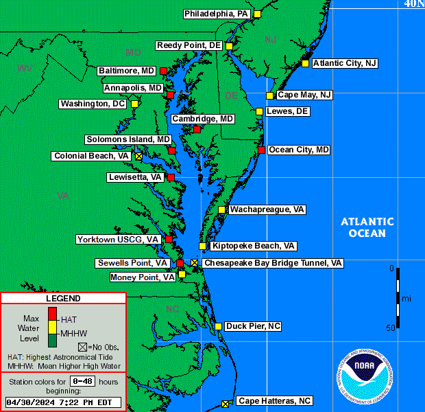 Mid-Atlantic Status Map